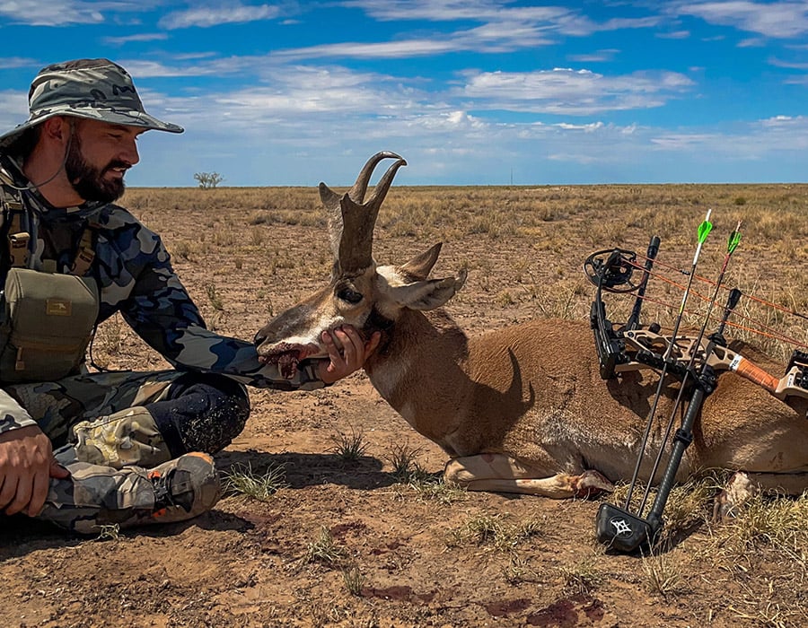 Hunt trophy pronghorn antelope on private ranches across the Texas Panhandle and eastern New Mexico with experienced guides.