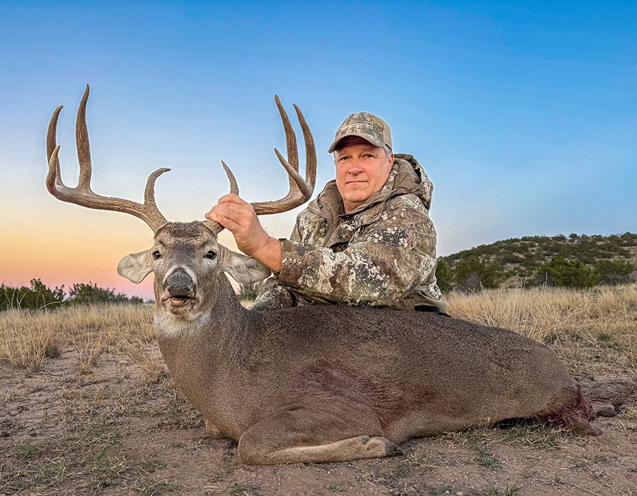 Enjoy guided Texas whitetail hunts featuring rut hunting, spot-and-stalk opportunities, and comfortable ranch accommodations.